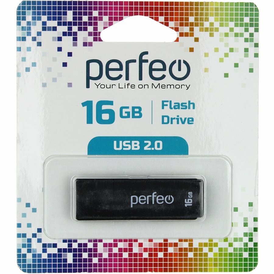  16GB USB2 Perfeo C04 Black