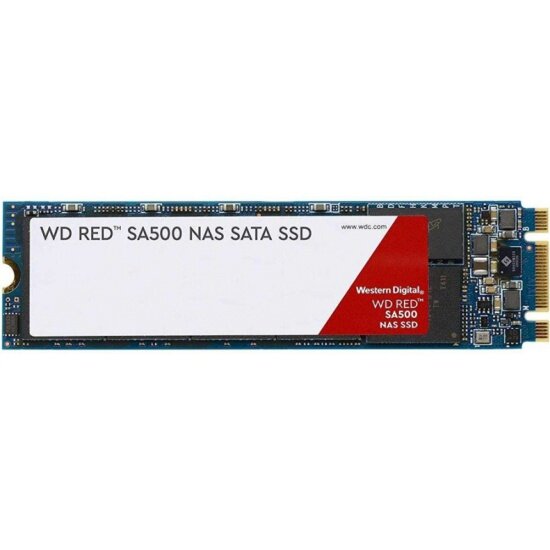 SSD диск WESTERN DIGITAL Red M.2 2280 SA500 1.0 Tb SATA III TLC 3D (WDS100T1R0B)