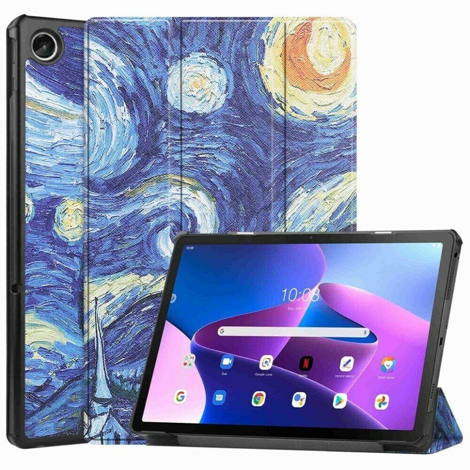 Планшетный чехол для Lenovo Tab M10 Plus (Gen 3) / Lenovo Xiaoxin Pad 2022 (Starry Night)