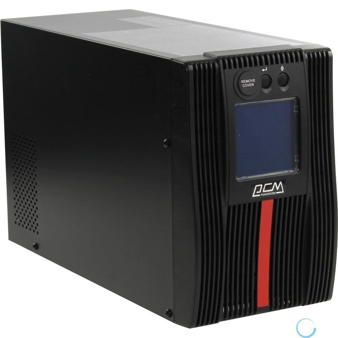 ИБП UPS PowerCom Macan MAC-1000 On-Line, 1000VA / 1000W, Tower, IEC, LCD, Serial+USB, SmartSlot, подкл. доп. батарей