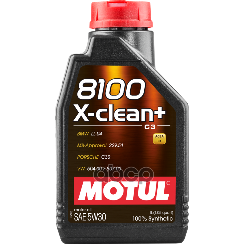 MOTUL Моторное Масло 8100 X-Clean Plus 5w-30 1л (111683) 106376