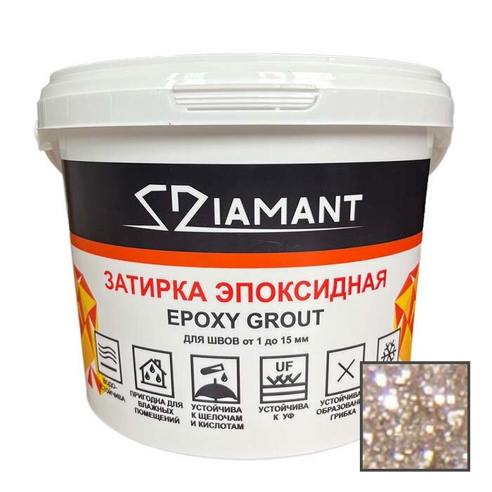 Затирка эпоксидная Диамант (Diamant) 106 золотой орех 2,5 кг