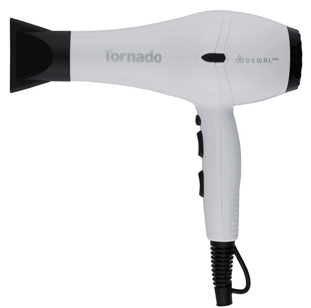 Фен для волос Dewal Pro Tornado 03-8010 White 2 насадки, белый 2300 Ватт