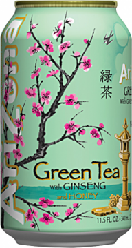 Arizona green tea with ginseng and honey 0,35л./30шт. Аризона