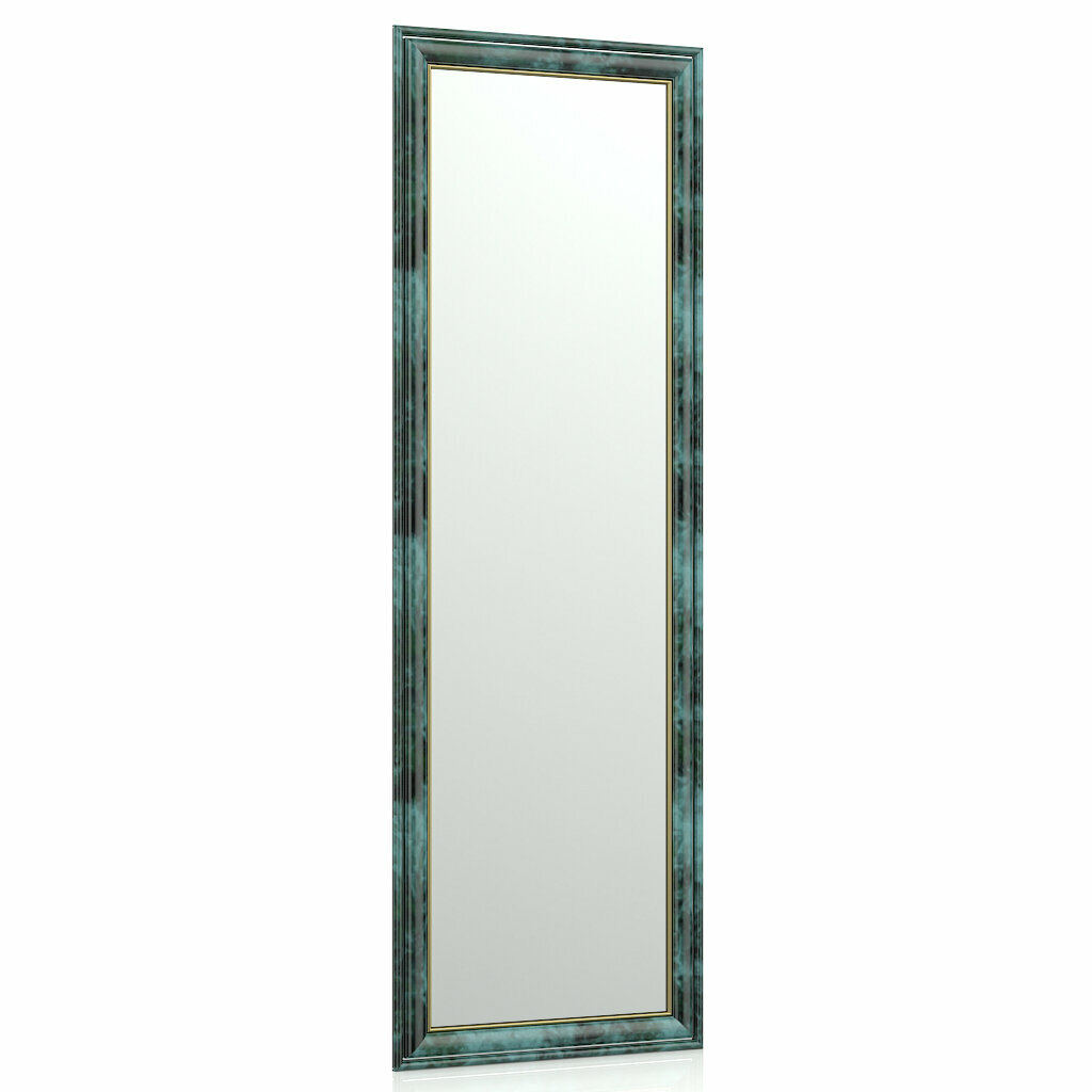 Зеркало 120Б малахит, ШхВ 40х120 см., зеркала для офиса, прихожих и ванных комнат, горизонтальное или вертикальное крепление - фотография № 1