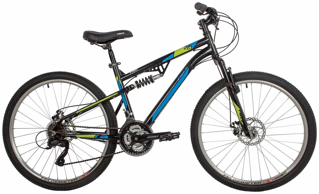 Велосипед Foxx 26'' MATRIX черный сталь размер 16'' 26SFD.MATRIX.16BK2