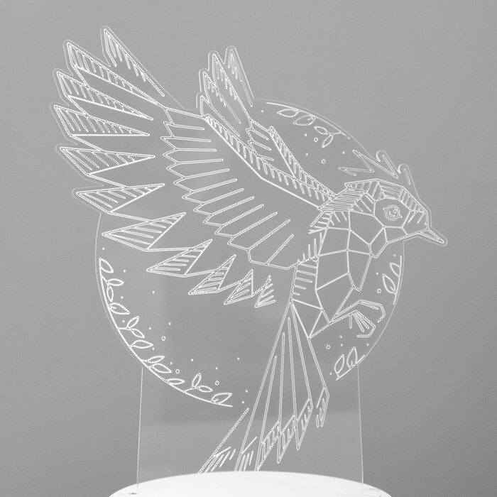 Светильник "Птица" LED RGB от сети 13,5х9,5х16,9 см (комплект из 2 шт) - фотография № 7
