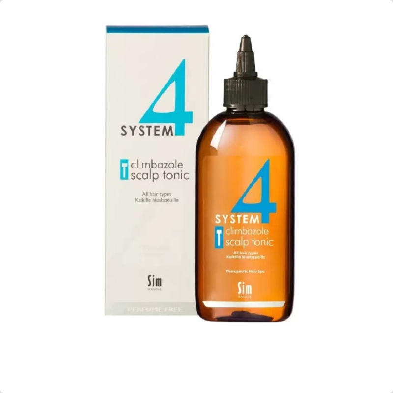 System 4 climbazole scalp Tonic T Тоник T для питания и укрепления волос, для всех типов волос, для женщин и мужчин, 200 мл