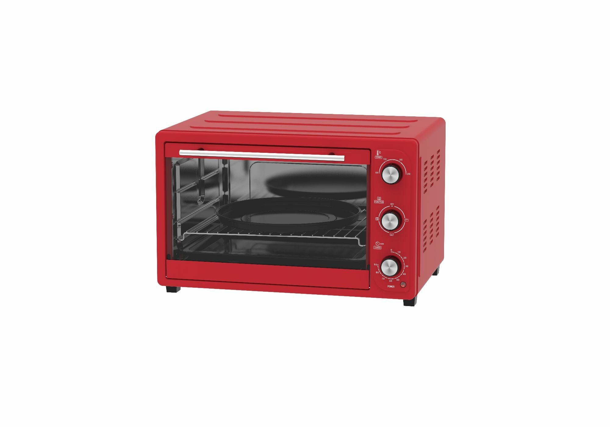 фото Мини-печь OASIS M-S38R красный