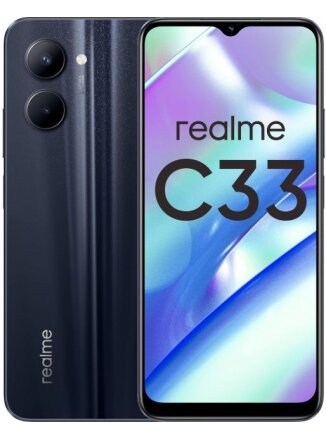 Мобильный телефон Realme C33 4/128 ГБ RU, черный