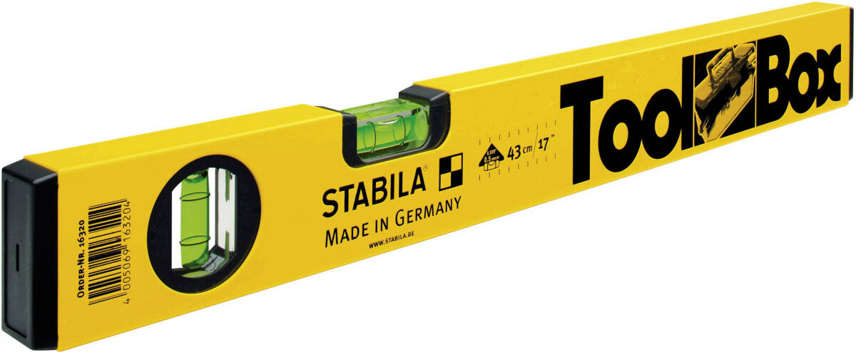 Уровень строительный, 430 мм, 70 Toolbox STABILA 16320