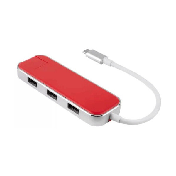 Хаб-разветвитель USB Rombica Type-C Chronos (TC-00250) Red