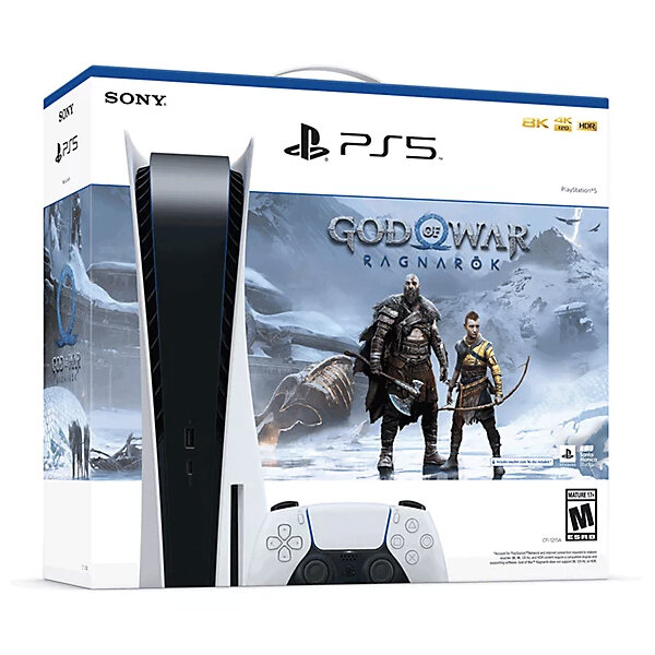 Sony   Sony PlayStation 5 (CFI-1108A) 825  SSD + God of War Ragnarok (PS5)