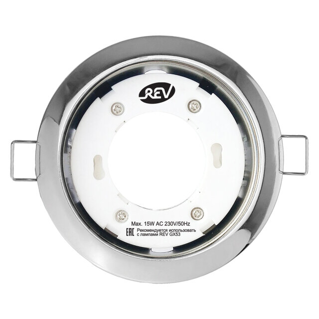 фото Светильник встраиваемый rev lonely с патроном gx53 хром