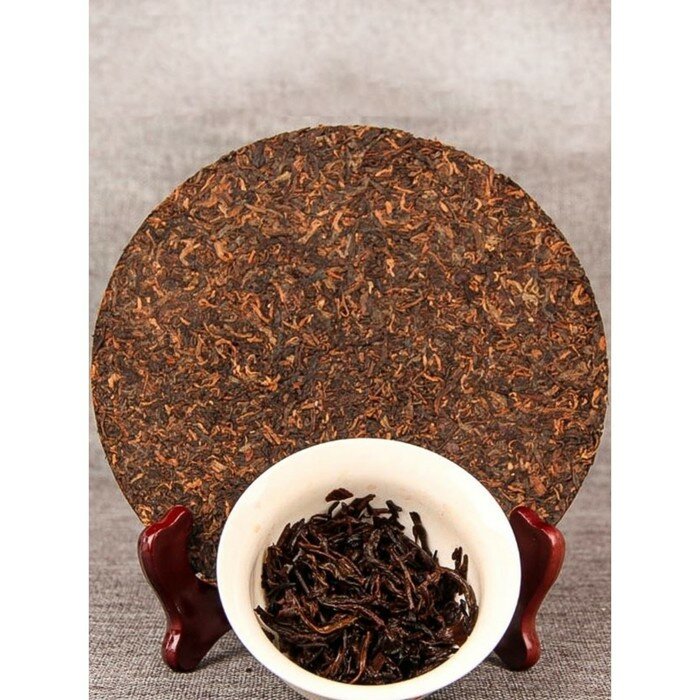 Джекичай Китайский выдержанный чай "Шу Пуэр. Fei bing", 100 г, 2020 г, Юньнань, блин - фотография № 2