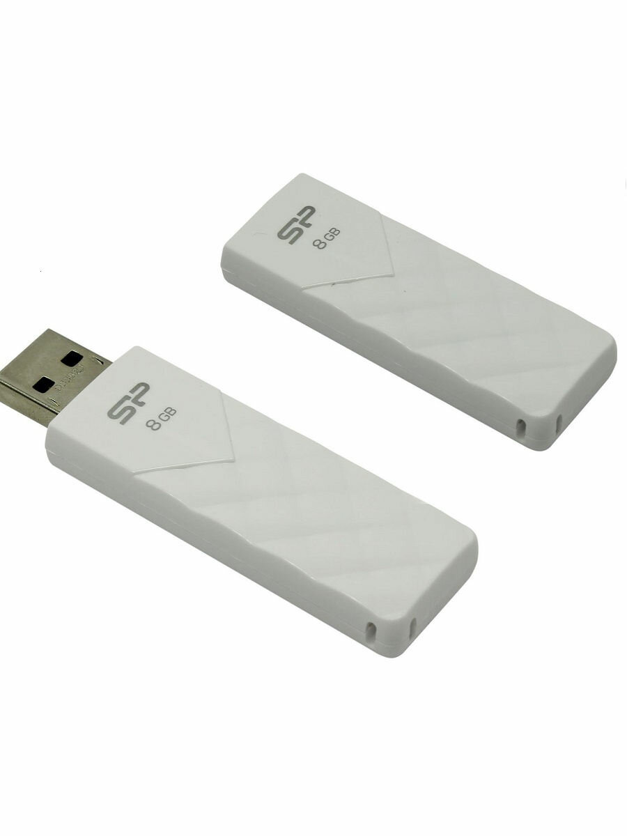 Флешка Silicon Power 8Gb Ultima U03 8Gb (SP008GBUF2U03V1W) USB 2.0 белый