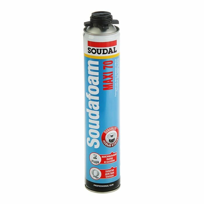 Пена монтажная Soudal Soudafoam Maxi 70 пистолетная летняя до 70 л 870 мл./В упаковке шт: 1