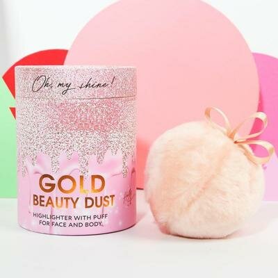 Пуховка с блестками для естественного сияния кожи Beauty dust 5095265 .