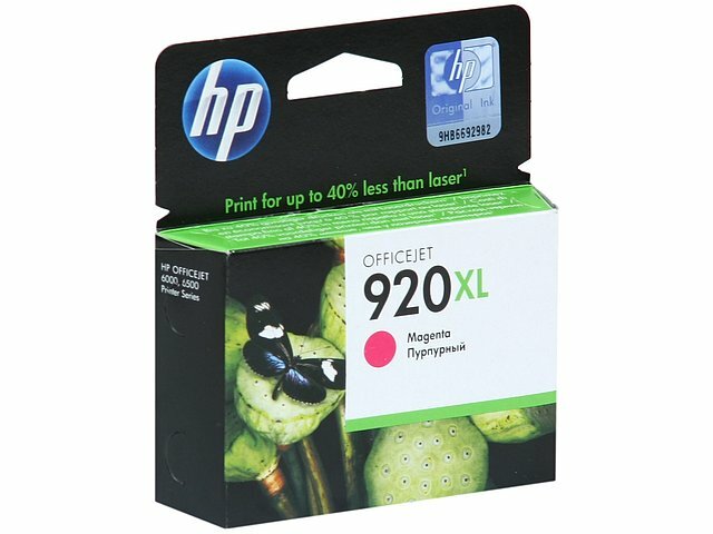 Картридж HP Картридж HP 920XL CD973AE (пурпурный) для Officejet 6000/6500