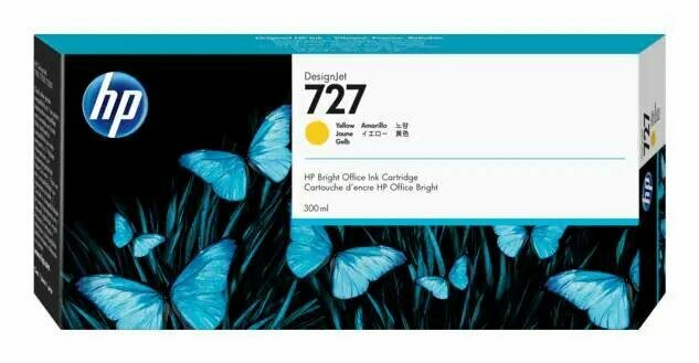 Картридж струйный HP 727 F9J78A желтый