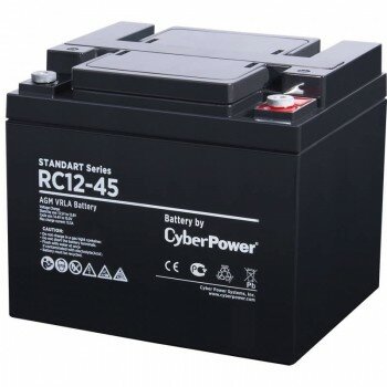 CyberPower батареи комплектующие к ИБП Аккумуляторная батарея RC 12-45 12V 50Ah