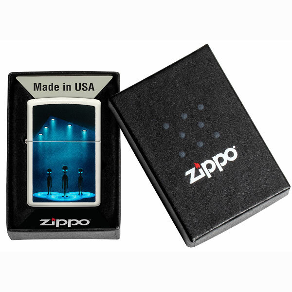 Зажигалка Zippo Classic Aliens Design Glow in the Dark Green 49487 - фотография № 6