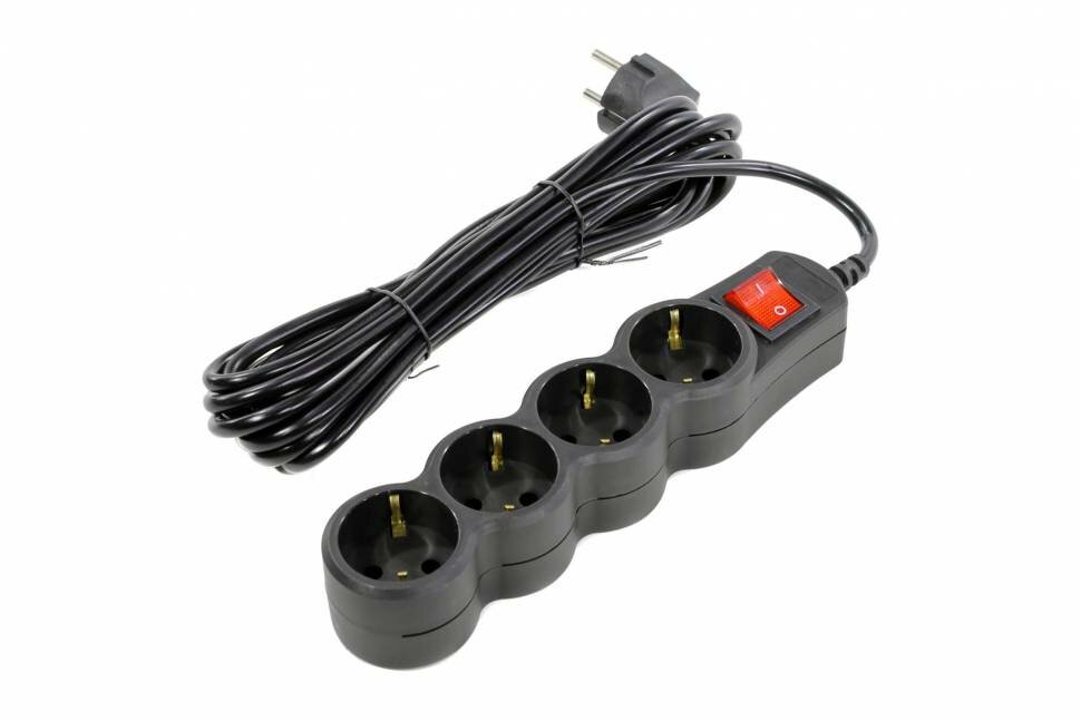 фото Сетевой фильтр 5bites 5 м, 4 розетки, черный SP4B-150