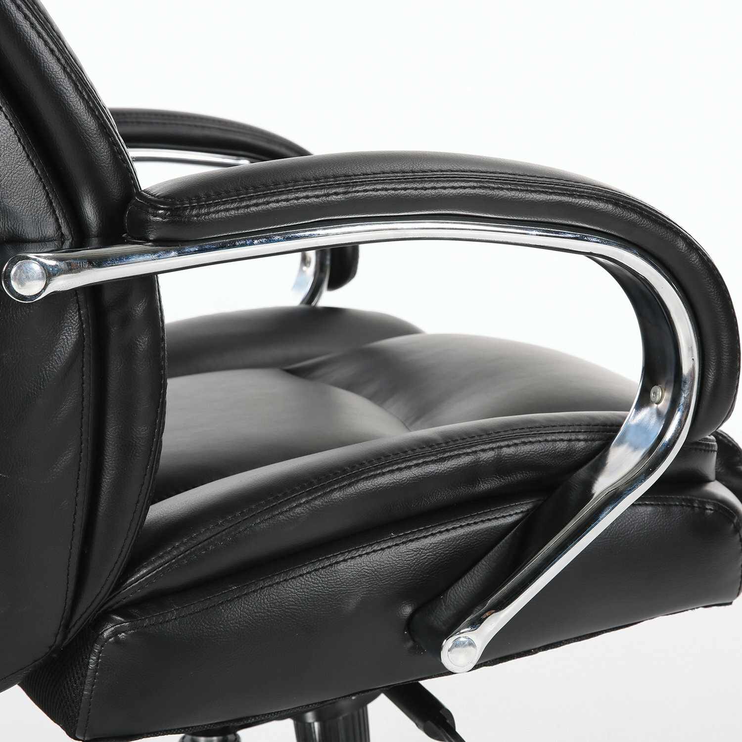 Кресло офисное BRABIX PREMIUM "Direct EX-580", хром, рециклированная кожа, черное, 531824 - фотография № 15