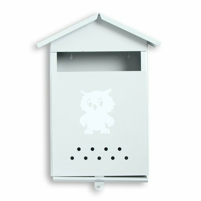 Ящик почтовый без замка (с петлей), вертикальный, "Домик", серый./В упаковке шт: 1 - фотография № 2
