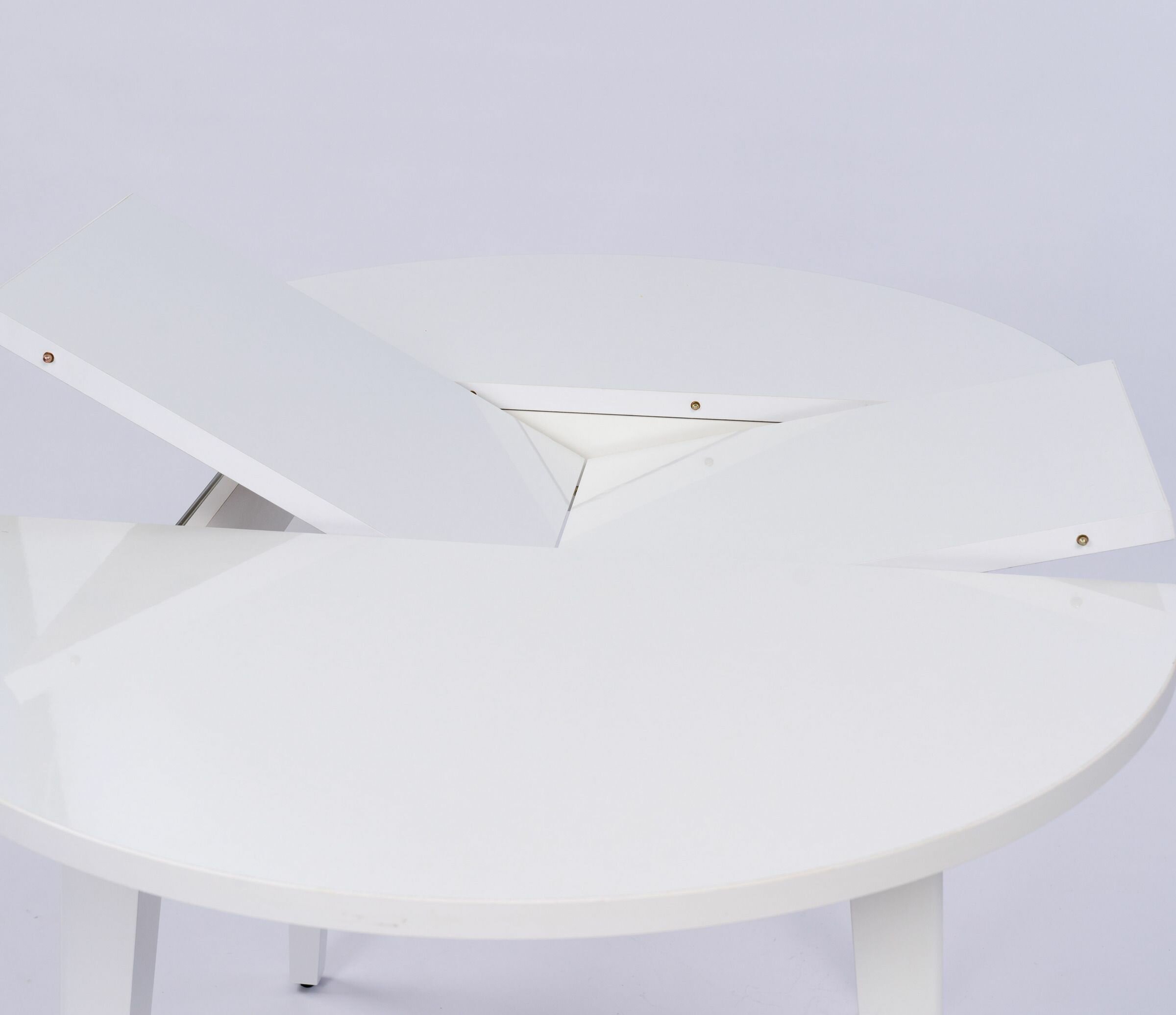 Обеденная группа стол и 4 стула, Сатурн белый, Лили Коричневый - фотография № 2