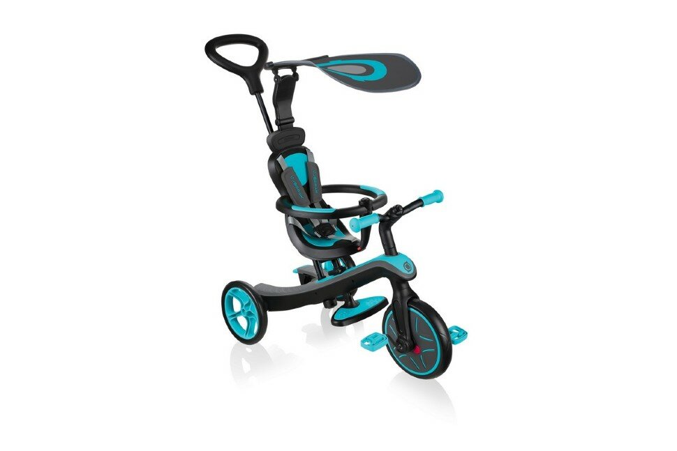 Велосипед-беговел "Globber" Trike Explorer (4 IN 1) (OneSize, Голубой)