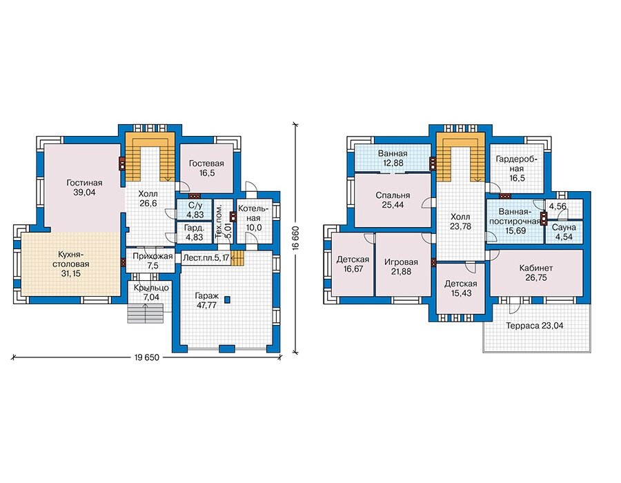 Проект дома Plans-41-40 (384 кв.м, поризованный кирпич) - фотография № 2