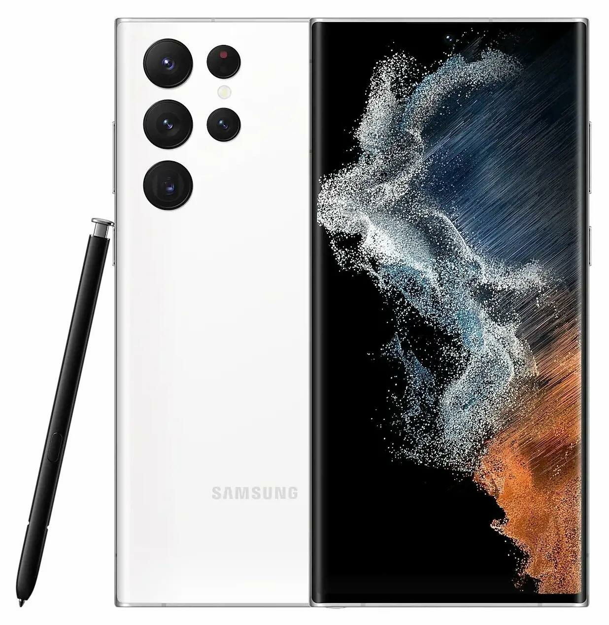 Смартфон Samsung Galaxy S22 Ultra 128Gb/8Gb, белый