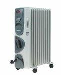 Масляный радиатор CENTEK CT-6204-11 до 25 кв. м, 2900 Вт, белый - изображение