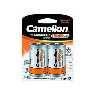 Camelion D-10000mAh Ni-Mh BL-2 NH-D10000BP2, аккумулятор,1.2В 2 шт. в уп-ке