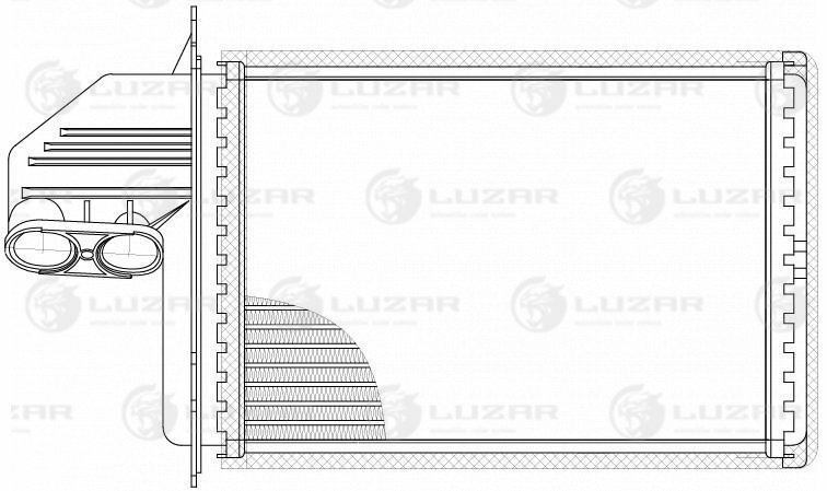 Радиатор отопителя BMW 3 (E36) (90-) (LRh 2617)