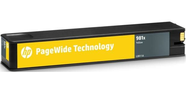 Картридж HP 981X L0R11A для PageWide 586/556 желтый 10000стр