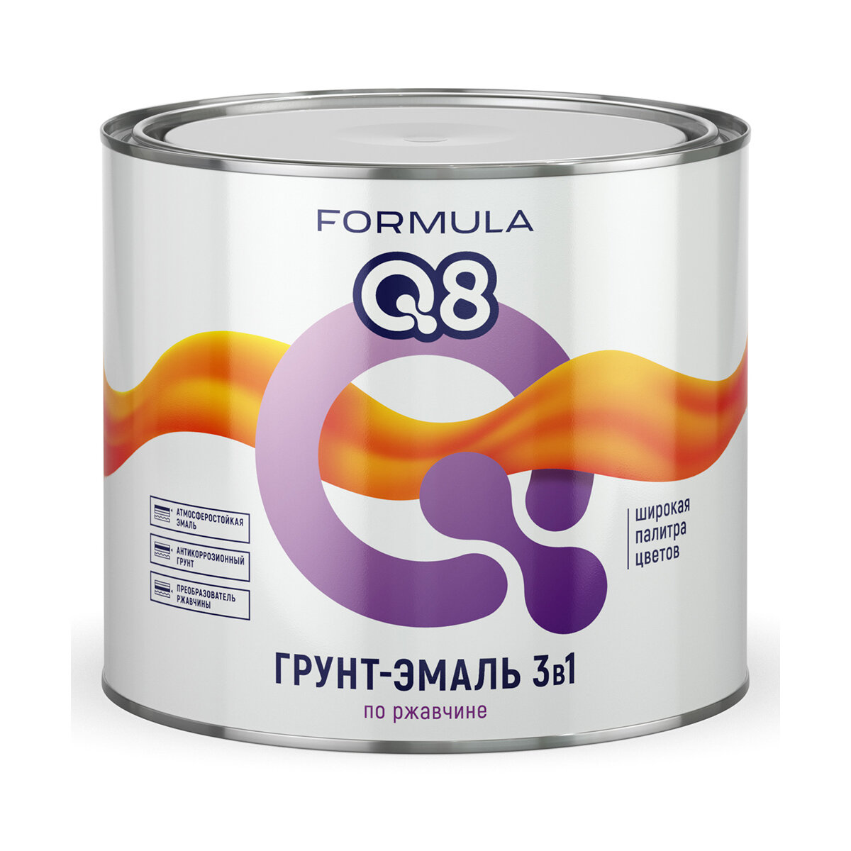 Эмаль алкидная (А) Formula Q8 3в1 по ржавчине