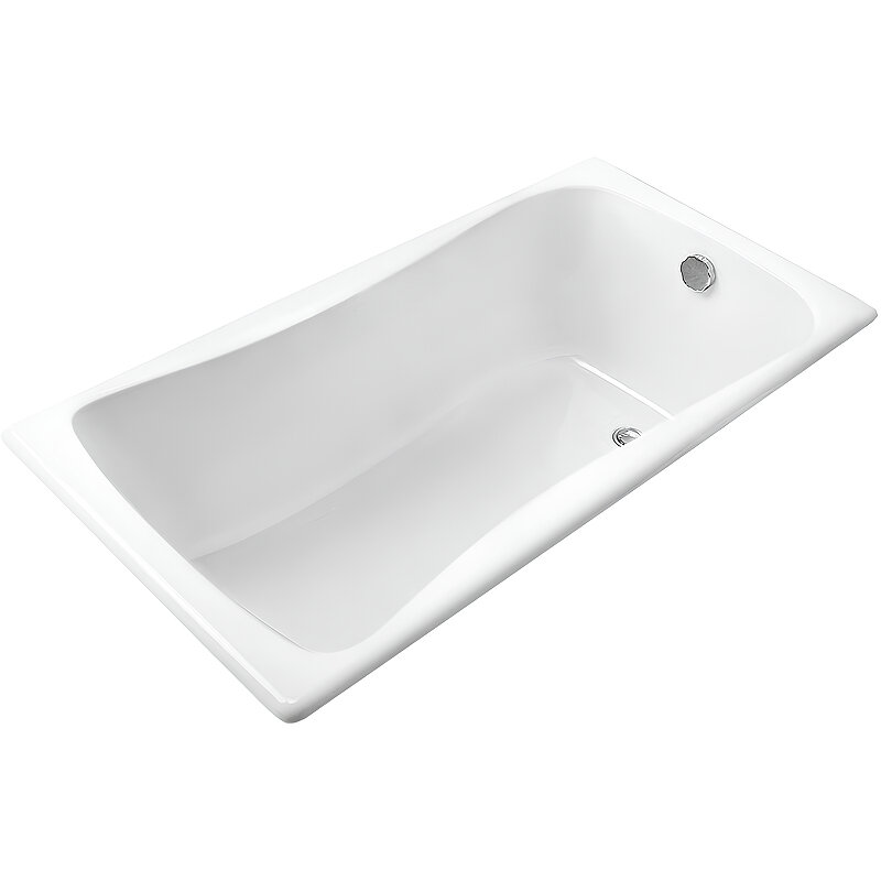 Чугунная ванна Jacob Delafon Bliss 170x75 E6D902-0 с антискользящим покрытием