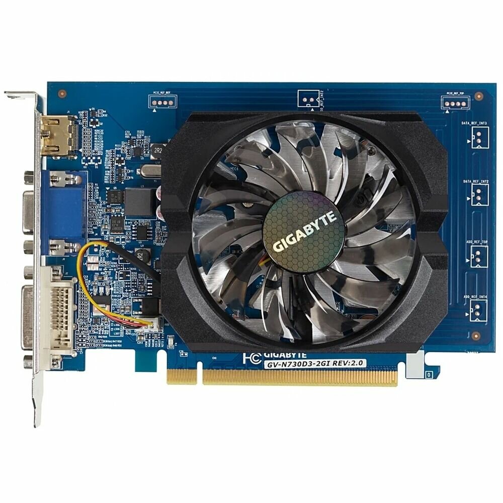 Видеокарта PCI-E Gigabyte GeForce GT 730 2048Mb, DDR3 ( GV-N730D3-2GI ) Ret