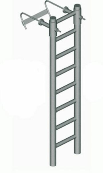 Лестницы Навесные Megal Лнастк-45 Алюминиевые Со Стальными Кронштейнами