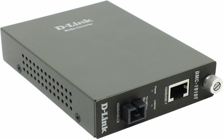 Медиаконвертер D-Link DMC-1910R/A9A, Grey