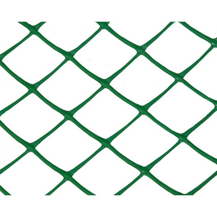 Сетка садовая, 1,2 × 10 м, размер ячейки 35 × 35 мм, зелёная - фотография № 1