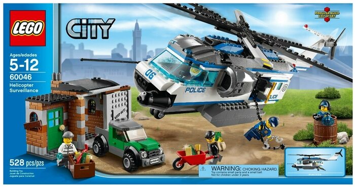 Lego Конструктор LEGO City 60046 Вертолет Наблюдения