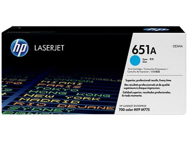 Картридж HP CE341AC 651A для LJ 700 Color MFP 775 голубой