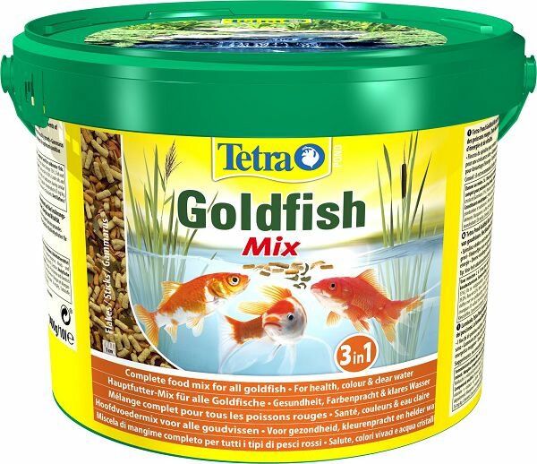 Tetra Корм Tetra Pond GoldMix для золотых рыб смесь 10 л