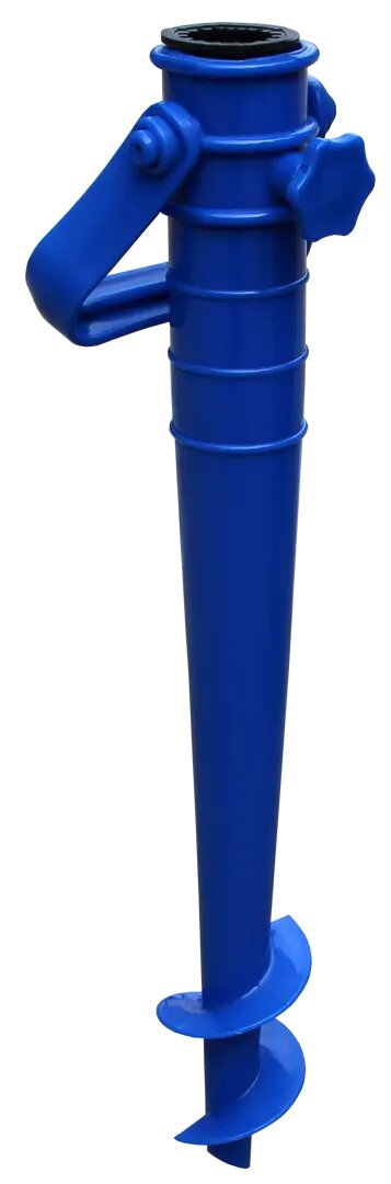 Штопор для садового зонта пластик 4,5см синий - фотография № 2