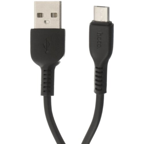 Кабель USB2.0 Am-microB Hoco X13 Black, черный - 1 метр