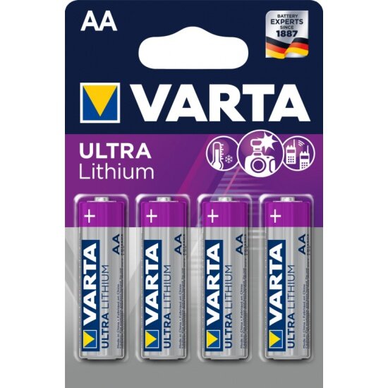 Элемент питания VARTA Ultra Lithium LR6 AA бл 4