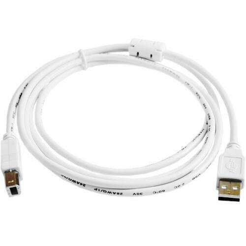 Кабель USB2.0 Am-Bm AT3795 феррит - 1.8 метра, белый